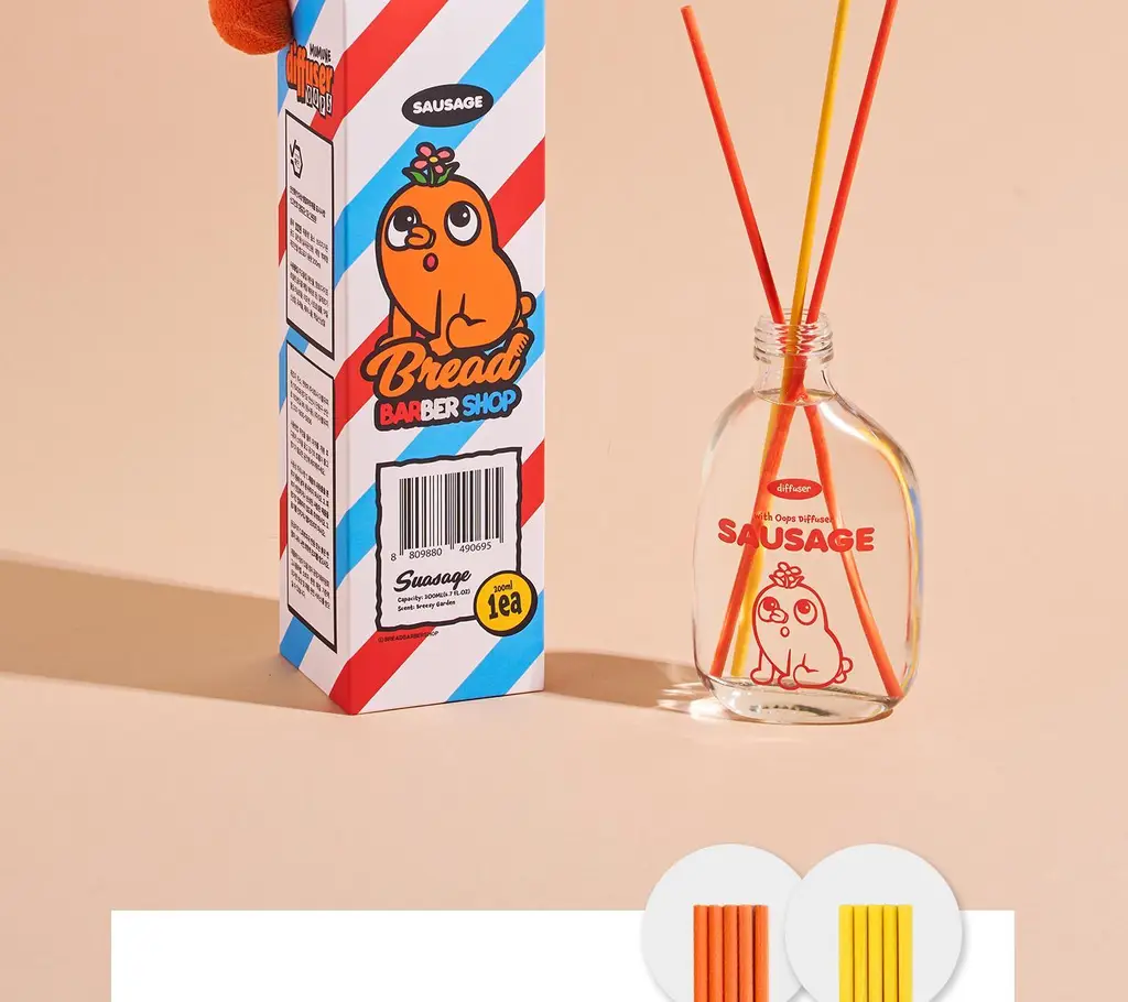 [한정수량/인테리어] 무무네 x 브레드이발소 디퓨저 소시지(허브&생화향) 200ml 상세페이지 41